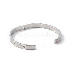 Armreif mit Stern und Kristall-Strassen&nbsp;BJEW-F390-06