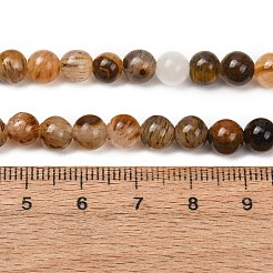 Tigre naturel perles de quartz brins&nbsp;GG-NH0013-A01-6mm