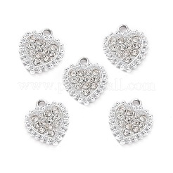 Encantos de rhinestone de cristal de aleación&nbsp;ALRI-C008-22P