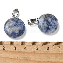 Colgantes de jaspe azul natural&nbsp;G-B127-14P-09