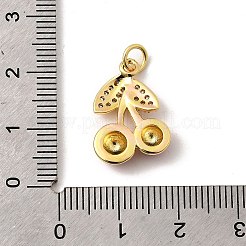 Colgante micropavé cubic zirconia de latón&nbsp;KK-I359-04G