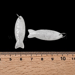 Pendentifs sculptés en cristal de quartz naturel&nbsp;G-G314-01P-09