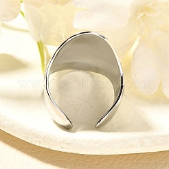 Weit geöffnete Manschettenringe aus Edelstahl 304 für Unisex&nbsp;RJEW-R010-01S