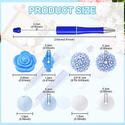DIY-Sets zum Basteln von Stiften aus Kunststoff mit Perlen&nbsp;DIY-YW0012-25B