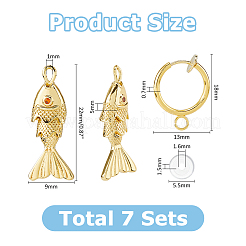 DIY Ohrring machen Kits&nbsp;DIY-HS0002-38