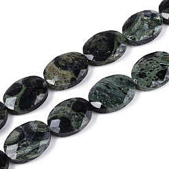 Fili naturali di perle di diaspro di kambaba&nbsp;G-S354-13x18-A03