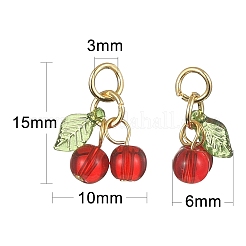 30 Stück Anhänger aus Glas- und Acrylperlen&nbsp;PALLOY-CJ0003-03