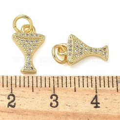 Gestell Messing micro ebnen Zirkonia Anhänger&nbsp;KK-K392-55G