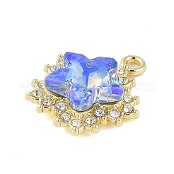 Gestell aus beschichteter Legierung mit Strass-Anhängern&nbsp;FIND-B037-03G-01