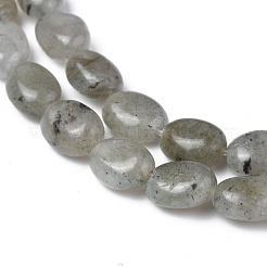 Fili di perle di labradorite grigio naturale&nbsp;G-Z006-A12