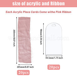 20 Stück leere Acrylschilder&nbsp;AJEW-CA0004-39