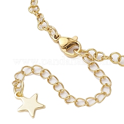 Bracciali di perline di vetro fatti a mano per le donne&nbsp;BJEW-MZ00133-03