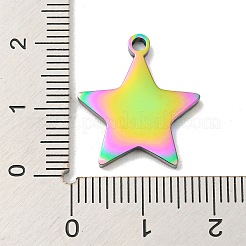 Pendentifs en acier inoxydable 304 avec placage ionique (IP)&nbsp;STAS-D025-04M-02