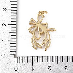 Ottone micro spianare pendenti zirconi&nbsp;KK-Z120-06G-03