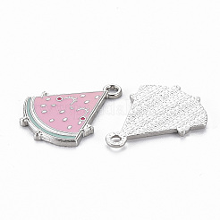Crémaillère placage pendentifs en émail d'alliage&nbsp;ENAM-N053-30-RS