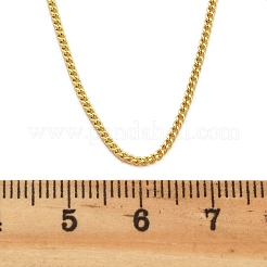 Collares de cadena de latón para mujer&nbsp;NJEW-D302-50G