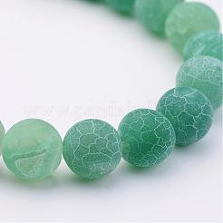 Bracelets de perles extensibles en agate patinée naturelle (teintée)&nbsp;BJEW-JB02513-03