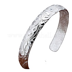 Manschettenarmreifen aus Legierung mit Blumenmuster für Damen&nbsp;FS-WG00B5E-01