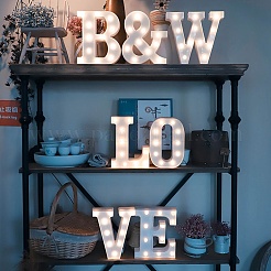 Ornements de lettres en bois&nbsp;WOOD-GF0001-15-05
