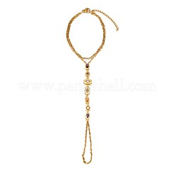 Delicati braccialetti da donna con anelli in acciaio inossidabile 304 e zirconi cubici&nbsp;FS-WGC6CE7-01