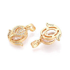 Colgante micropavé cubic zirconia de latón&nbsp;KK-N272-06G