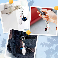 16 porte-clés pendentif en alliage de résine&nbsp;KEYC-SP0001-35