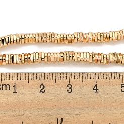 Hebras de cuentas de hematites no magnéticas sintéticas galvanizadas&nbsp;G-C136-B01-01