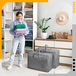 4 sac de rangement zippé pour couette en coton et lin&nbsp;ABAG-WA0001-46
