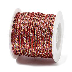 Fünffarbige geflochtene Schmuckkordel aus Polyester&nbsp;OCOR-G015-05A-01