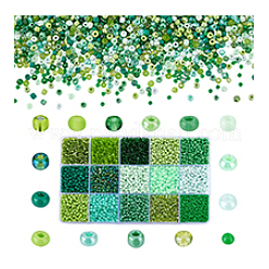 4500pcs perles de rocaille en verre 15 couleurs&nbsp;SEED-PH0002-52A