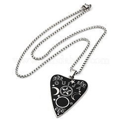 201 colliers pendentifs en acier inoxydable&nbsp;LS-NJEW-C066-10P