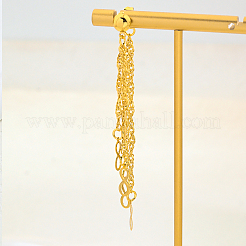 Orecchini a bottone con nappa infinita in ottone&nbsp;NC4047