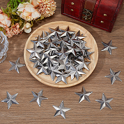 100 pièce 2 styles de pendentifs en fer et décorations d'affichage&nbsp;AJEW-GF0012-15C
