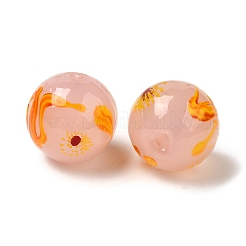 Perles vernissées manuelles&nbsp;LAMP-C016-04D-12