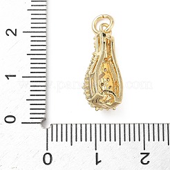 Colgante micropavé cubic zirconia de latón&nbsp;KK-D357-43G