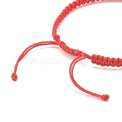 Braccialetto di perline intrecciate malocchio di lampwork&nbsp;BJEW-JB07857-05