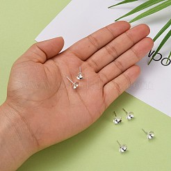 925 Sterling Silber Ohrstecker Zubehör&nbsp;STER-E062-04A-S
