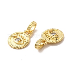 Gestellvergoldete europäische Anhänger mit klarem Zirkonia in Pavé-Fassung&nbsp;KK-B068-25G