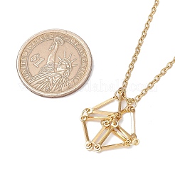 3 Stück 3 Stile 304 Edelstahl Quader Gliederkette Makramee Beutel leer Steinhalter Halskettenherstellung&nbsp;NJEW-JN05199