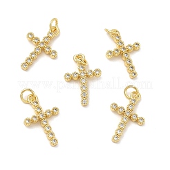 Colgante micropavé cubic zirconia de latón&nbsp;KK-E068-VB256
