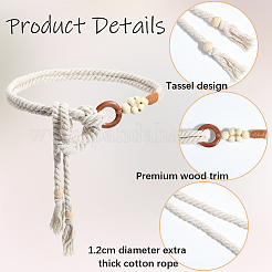 Ceintures en chaîne de taille en coton tissé à la main pour femmes&nbsp;AJEW-WH20017-73A