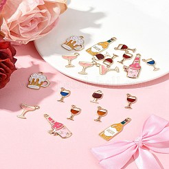 20 ensemble de pendentifs en alliage émaillé de 8 styles&nbsp;ENAM-FS0002-46