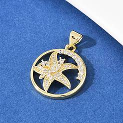 Set di orecchini pendenti e a bottone con micro pavé di zirconi cubici in ottone per donna&nbsp;SJEW-F227-01D-G