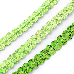 Perle di paillette in plastica ecologica&nbsp;PVC-Q092-6mm-P50105