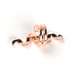 Perline di anelli per intrecciare i capelli in lega di zinco&nbsp;PALLOY-WH0083-29RG