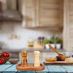 Tapis de tasse sculptés en bois&nbsp;AJEW-WH20048-39F