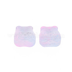 Zweifarbige transparente sprühlackierte Glasperlen&nbsp;GLAA-T022-22-C04