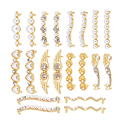 20 pieza de 10 estilos de clips para hebilla de zapato de aleación&nbsp;FIND-PH0024-68G