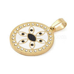 Pendentifs en strass émaillés en acier inoxydable 304 avec placage ionique (IP)&nbsp;STAS-Q325-03B-G