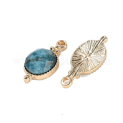 Pendentifs à facettes en pierres précieuses naturelles et synthétiques mélangées&nbsp;KK-L218-003G-M